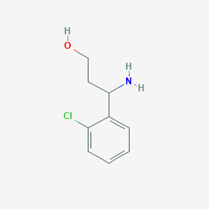 molecular formula C9H12ClNO B1285027 3-Amino-3-(2-chlorophenyl)propan-1-ol CAS No. 21464-51-7