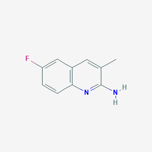 molecular formula C10H9FN2 B1285036 2-Amino-6-fluoro-3-methylquinoline CAS No. 203506-28-9