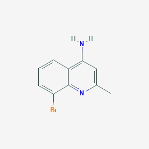 molecular formula C10H9BrN2 B1285040 4-Amino-8-bromo-2-methylquinoline CAS No. 288151-51-9