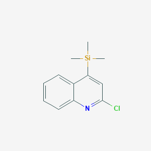 molecular formula C12H14ClNSi B12850484 2-Chloro-4-(trimethylsilyl)quinoline 