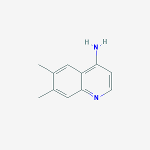 molecular formula C11H12N2 B1285051 4-Amino-6,7-dimethylquinoline CAS No. 948292-99-7