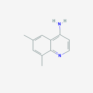 molecular formula C11H12N2 B1285052 4-Amino-6,8-dimethylquinoline CAS No. 929339-38-8