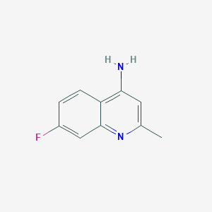 4-Amino-7-fluoro-2-methylquinoline