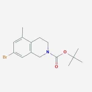 molecular formula C15H20BrNO2 B12850590 tert-Butyl 7-bromo-5-methyl-3,4-dihydroisoquinoline-2(1H)-carboxylate 