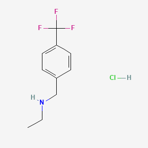 molecular formula C10H13ClF3N B12850620 N-(4-(Trifluoromethyl)benzyl)ethanamine hydrochloride 