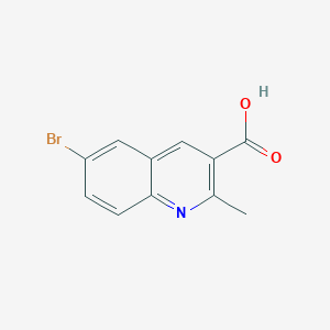 molecular formula C11H8BrNO2 B1285064 6-Bromo-2-methylquinoline-3-carboxylic acid CAS No. 92513-39-8