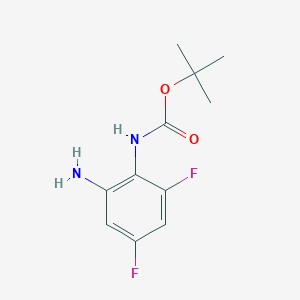molecular formula C11H14F2N2O2 B12850670 tert-Butyl (2-amino-4,6-difluorophenyl)carbamate 