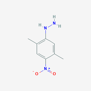 molecular formula C8H11N3O2 B128507 (2,5-Dimethyl-4-nitrophenyl)hydrazine CAS No. 145655-61-4