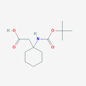 molecular formula C13H23NO4 B1285072 (1-Tert-butoxycarbonylamino-cyclohexyl)-acetic acid CAS No. 187610-56-6