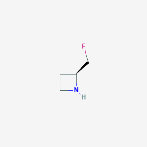 molecular formula C4H8FN B12850736 (S)-2-(Fluoromethyl)azetidine 