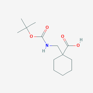 molecular formula C13H23NO4 B1285078 1-Bocaminomethyl-cyclohexanecarboxylic acid CAS No. 204514-23-8