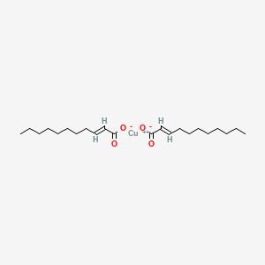 molecular formula C22H38CuO4 B12850794 Copper(II) undec-2-enoate 