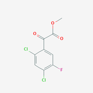 molecular formula C9H5Cl2FO3 B12850803 Methyl 2-(2,4-dichloro-5-fluorophenyl)-2-oxoacetate 