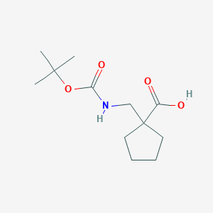 1-(((tert-Butoxycarbonyl)amino)methyl)cyclopentanecarboxylic acid