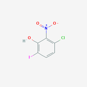 molecular formula C6H3ClINO3 B12850851 3-Chloro-6-iodo-2-nitrophenol 