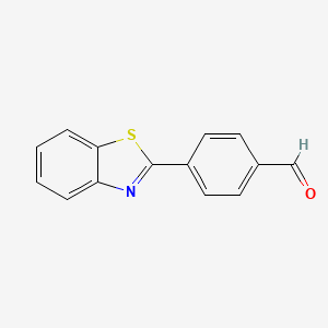 molecular formula C14H9NOS B1285089 4-(1,3-苯并噻唑-2-基)苯甲醛 CAS No. 2182-80-1