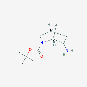 molecular formula C11H20N2O2 B12850914 tert-Butyl (1R,4R)-6-amino-2-azabicyclo[2.2.1]heptane-2-carboxylate 