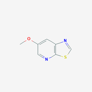 molecular formula C7H6N2OS B12850925 6-Methoxythiazolo[5,4-b]pyridine 