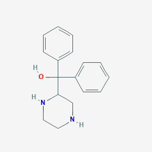 molecular formula C17H20N2O B12850926 Diphenyl(piperazin-2-yl)methanol CAS No. 17532-20-6