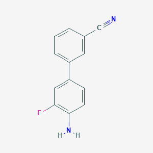 molecular formula C13H9FN2 B12851001 4'-Amino-3'-fluoro[1,1'-biphenyl]-3-carbonitrile 