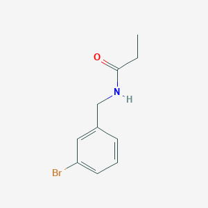 molecular formula C10H12BrNO B1285108 N-(3-bromobenzyl)propanamide CAS No. 915923-10-3