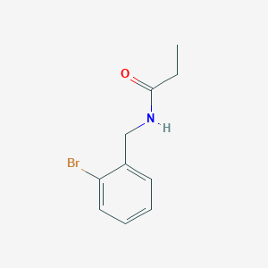 molecular formula C10H12BrNO B1285109 N-(2-bromobenzyl)propanamide CAS No. 915921-40-3