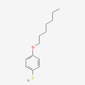 molecular formula C13H20OS B12851097 4-Heptyloxybenzenethiol CAS No. 62554-43-2