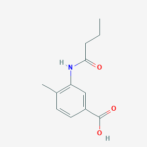 molecular formula C12H15NO3 B1285110 3-(Butyrylamino)-4-methylbenzoic acid CAS No. 915921-48-1