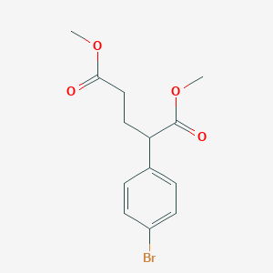molecular formula C13H15BrO4 B12851102 Dimethyl 2-(4-bromophenyl)pentanedioate 