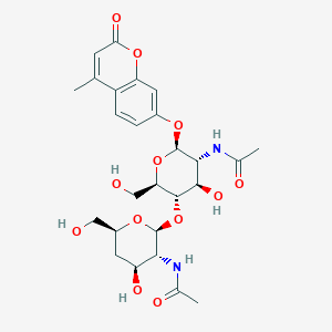 molecular formula C26H34N2O12 B12851222 4-Methylumbelliferyl 4-deoxychitobiose 