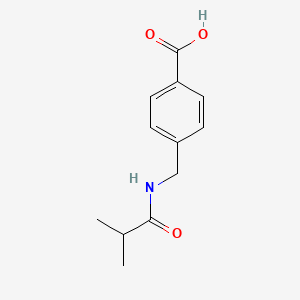 molecular formula C12H15NO3 B1285124 4-[(Isobutyrylamino)methyl]benzoic acid CAS No. 908495-37-4