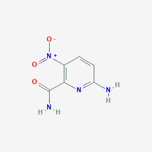 molecular formula C6H6N4O3 B12851242 6-Amino-3-nitropyridine-2-carboxamide CAS No. 267243-45-8