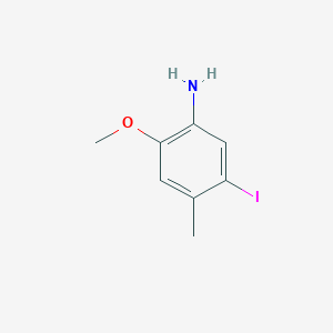molecular formula C8H10INO B12851245 5-Iodo-2-methoxy-4-methylaniline 
