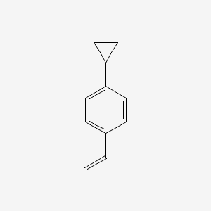 molecular formula C11H12 B12851275 1-Cyclopropyl-4-ethenylbenzene 