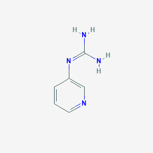molecular formula C6H8N4 B12851279 1-(Pyridin-3-yl)guanidine 
