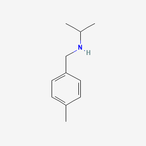 molecular formula C11H17N B1285128 N-(4-Methylbenzyl)propan-2-amine CAS No. 70894-75-6
