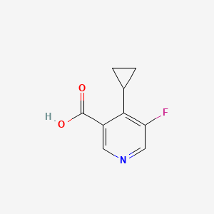 molecular formula C9H8FNO2 B12851323 4-Cyclopropyl-5-fluoronicotinic acid 