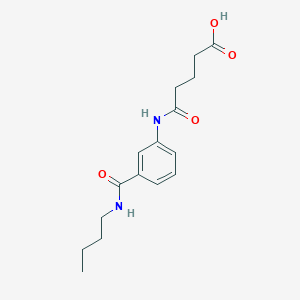 molecular formula C16H22N2O4 B1285139 5-{3-[(Butylamino)carbonyl]anilino}-5-oxopentanoic acid CAS No. 940536-60-7