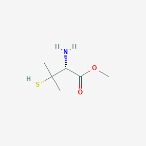 molecular formula C6H13NO2S B128514 methyl (2R)-2-amino-3-methyl-3-sulfanylbutanoate CAS No. 149207-23-8