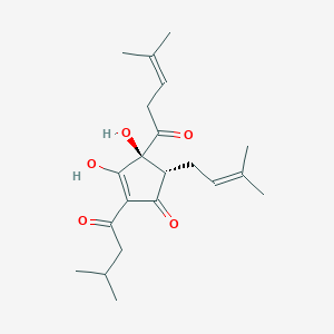 molecular formula C21H30O5 B12851432 trans-Isohumulone CAS No. 467-72-1