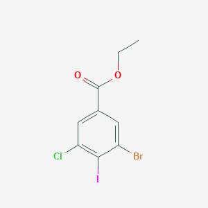 molecular formula C9H7BrClIO2 B12851459 Ethyl 3-Bromo-5-chloro-4-iodobenzoate 