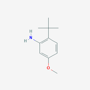molecular formula C11H17NO B12851475 2-(tert-Butyl)-5-methoxyaniline 