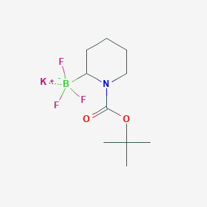 molecular formula C10H18BF3KNO2 B12851485 Potassium 1-Boc-piperidin-2-yltrifluoroborate CAS No. 1684443-04-6