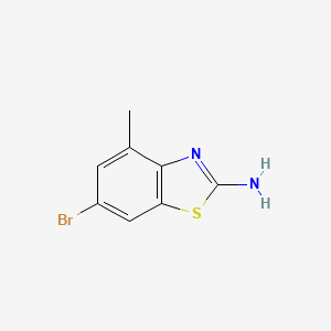molecular formula C8H7BrN2S B1285150 6-Bromo-4-methyl-1,3-benzothiazol-2-amine CAS No. 681126-45-4