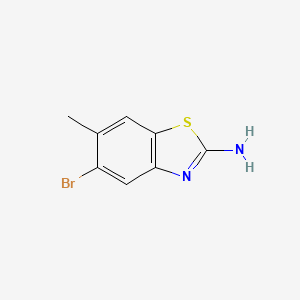 molecular formula C8H7BrN2S B1285151 5-Bromo-6-methyl-1,3-benzothiazol-2-amine CAS No. 944887-82-5