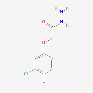 molecular formula C8H8ClFN2O2 B1285156 2-(3-Chloro-4-fluorophenoxy)acetohydrazide CAS No. 774575-30-3