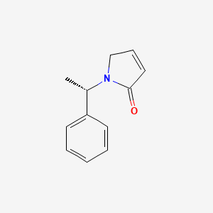 molecular formula C12H13NO B12851584 N-((S)-alpha-Methylbenzyl)-3-pyrrolin-2-one 