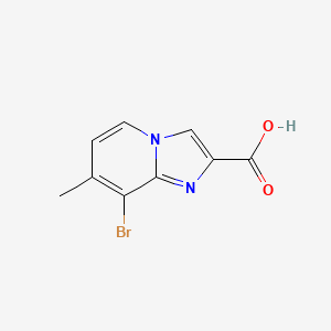 molecular formula C9H7BrN2O2 B12851649 8-Bromo-7-methylimidazo[1,2-a]pyridine-2-carboxylic acid 