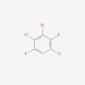 molecular formula C6HBrCl2F2 B12851669 2,5-Dichloro-3,6-difluorobromobenzene 