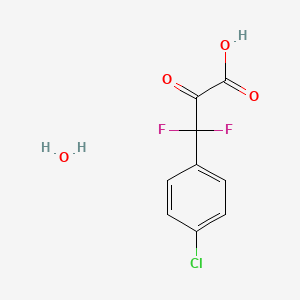 molecular formula C9H7ClF2O4 B12851697 3-(4-Chlorophenyl)-3,3-difluoro-2-oxopropionic acid monohydrate 